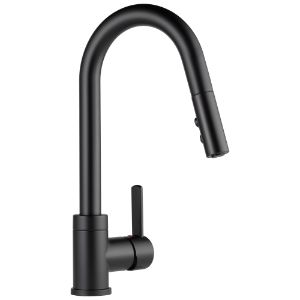 Peerless® P188152LF-BL Apex® Kitchen Faucet, 1.8 gpm Flow Rate, Matte Black, 1 Handle, 1/3 Faucet Holes, Function: Traditional, Commercial/Residential