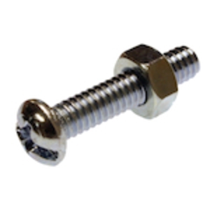 1/4-20X3/4 RND HEAD STV BOLT W/NUT 100/JAR