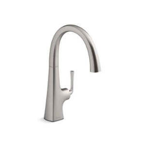 Kohler® 22065-VS Bar Sink Faucet, Graze®, 1 Handle, 1.5 gpm, Vibrant® Stainless