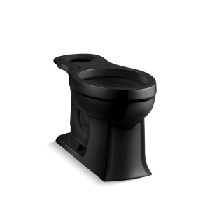 Kohler® 4356-7 Archer® Toilet Bowl, Black, Elongated Front Shape, 12 in Rough-In, 2-1/8 in Trapway