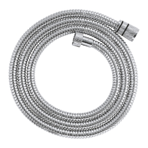 GROHE 28025000 Rotaflex Shower Hose, 1/2 in, 69 in L, 16 bar Working, Metal, StarLight® Polished Chrome