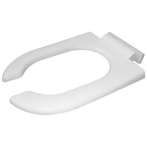 DURAVIT 0064310000 Toilet Seat, Elongated Bowl, Open Front Front, Plastic, White
