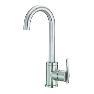 Gerber® D150558SS Bar Faucet With Side Mount Handle, Parma®, Stainless Steel, 1 Handle, 1.75 gpm