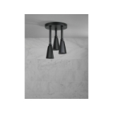 DELTA® 57140-BL Universal Pendant Raincan Shower Head, 2 gpm Maximum, 1 Spray, 9 in Dia x 14 in H Head, Matte Black