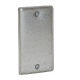 RACO® 860 Blank Flat Handy Box Cover, 4-3/16 in L x 2-5/16 in W x 0.13 in D, Steel