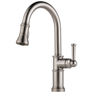 Brizo® 63025LF-SS Artesso® Kitchen Faucet, 1.8 gpm Flow Rate, Stainless Steel, 1 Handle, 1 Faucet Hole, Traditional, Commercial