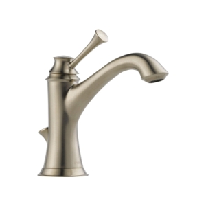 Brizo® 65005LF-BN-ECO Lavatory Faucet, Baliza®, Commercial, 1.2 gpm Flow Rate, 4-5/16 in H Spout, 1 Handle, Pop-Up Drain, 1 Faucet Hole, Brushed Nickel, Function: Traditional
