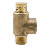 WATTS® 0556035 LF530 Calibrated Pressure Relief Valve, 1/2 in Nominal, MNPT x FNPT End Style, 50 to 175 psi Pressure, Brass Body