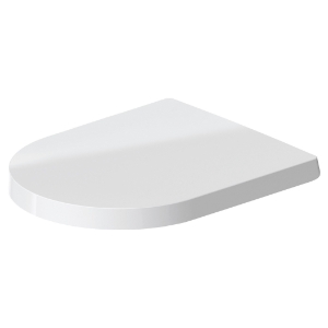 DURAVIT 0020092600 ME by Starck Removable Toilet Seat and Cover, White/Satin Matte White, Slow Close Hinge