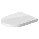 DURAVIT 0020092600 ME by Starck Removable Toilet Seat and Cover, White/White Satin Matte, Slow Close Hinge