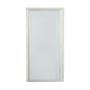 Sterling® 1505D-27N-G10 1500 Pivot Shower Door, Tempered Glass, Framed Nickel Frame, 24 to 27-1/2 in Opening Width, 1/8 in THK Glass
