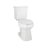 NIAGARA SHADOW™ C33.100.01 Regular Height Single-Flush 2-Piece Toilet, Elongated Bowl, 15-1/2 in H Rim, 12 in Rough-In, 1.28 gpf, White, Left Hand Trip Lever
