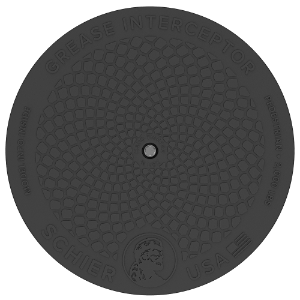 Schier P24-GI Pedestrian 2,000 lbs. Rated  24 in. Bolted Polypropylene Cover