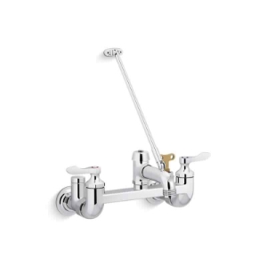 Kohler® 838T60-4A-CP Triton® Bowe® Service Sink Faucet, Commercial, 13.5 gpm Flow Rate, 8 in Center, Polished Chrome