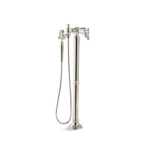 Kohler® T72790-9M-SN Artifacts® Floor Mount Bath Filler Trim, 8 gpm Flow Rate, Vibrant® Polished Nickel, 1 Handle
