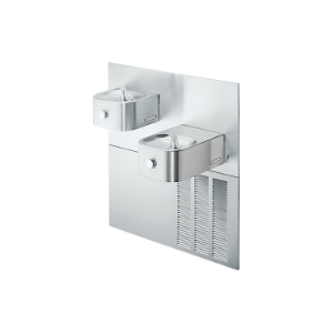 Elkay® ERFPM28K Soft Sides® Non-Filtered Bi-Level Drinking Fountain, Push Button Operation, Refrigerated Chilling, 3/8 in OD Tubing Connection