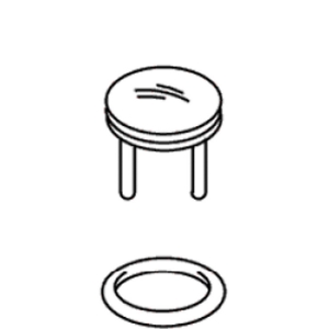 Kohler® 29676-BKB, 2.45 in OAL, Brushed Black