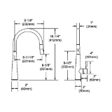 Elkay® LKHA1031NK Kitchen Faucet, Harmony™, 1.75 gpm Flow Rate, Brushed Nickel, 1 Handle, 1 Faucet Hole, Traditional