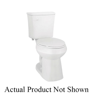 NIAGARA SHADOW™ C33.101.01 Regular Height Single-Flush 2-Piece Toilet, Elongated Bowl, 15-1/2 in H Rim, 12 in Rough-In, 1.28 gpf, White , Right Hand Trip Lever