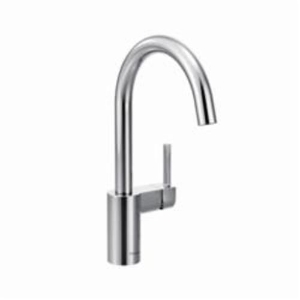 Moen® 7365 Kitchen Faucet, Align™, 1.5 gpm Flow Rate, High-Arc Spout, Polished Chrome, 1 Handle