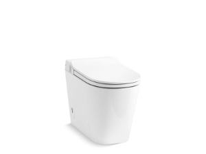 Kohler® 28529-0 1-Piece Toilet, Leap, Elongated Bowl, 20 in H Rim, 12 in Rough-In,1.28 gpf Flush Rate, White