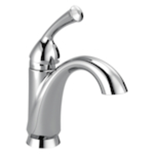 DELTA® 15999-DST Haywood™ Centerset Lavatory Faucet, 1.2 gpm Flow Rate, 6-1/4 in H Spout, 1 Handle, Pop-Up Drain, 1 Faucet Hole, Chrome, Traditional