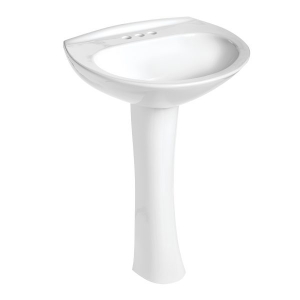 Mansfield® 290-4 Alto™ Iv 4in Pedestal Lavatory Combo Biscuit