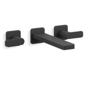 Kohler® T23491-4-BL K-Parallel® Bath Filler Trim, 10 gpm Flow Rate, 8 in Center, Matte Black, 2 Handles