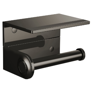 Brizo® 695007-BNX Kintsu™ Tissue Holder Utility Shelf, 2 in H, Metal, Brilliance® Black Onyx