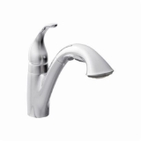 Moen® 7545C Kitchen Faucet, Camerist®, 1.5 gpm Flow Rate, 120 deg Spout, Chrome, 1 Handle, 1/3 Faucet Holes