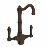 Rohl® A1680LMTCB-2 Bar/Food Prep Faucet, Country Kitchen, Tuscan Brass, 2 Handle, 1.5 gpm