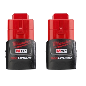 M12™ Compact Rechargeable Cordless Battery Pack, 1.5 Ah Lithium-Ion Battery, 12 VDC, For Use With Milwaukee® M12™ Cordless Power Tool
