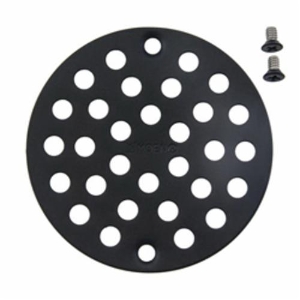 Moen® 102763WR Tub/Shower Drain Cover, Kingsley®, 4 in W, 4 in Dia, Brass, Wrought Iron