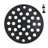 Moen® 102763WR Tub/Shower Drain Cover, Kingsley®, 4 in W, 4 in Dia, Brass, Wrought Iron