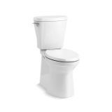 Kohler® 20204-0 Betello® Toilet Tank with ContinuousClean Technology, 1.28 gpf, Left Hand Trip Lever Flush, White