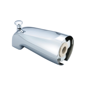 OLYMPIA OP-640018 Combo Diverter Tub Spout, 1/2 in IPS/Slip-On, Polished Chrome