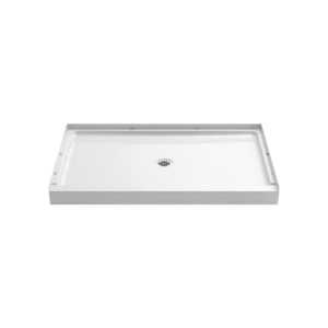 Sterling® 72321100-0 GUARD+® Shower Base, White, Center Drain, 34 in L x 48 in W x 4-3/16 in D