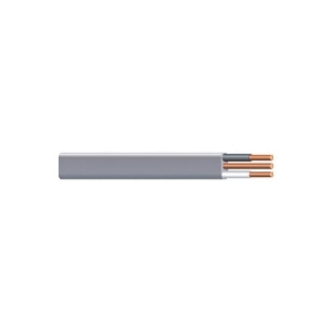 Southwire® 21469202 Type UF-B Building Wire With Ground Wire, 600 VAC, (2) 6 AWG Copper Conductor, 125 ft L, Gray
