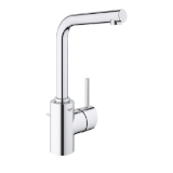GROHE 23737002 Concetto™ L-Size Bathroom Faucet, Residential, 1.2 gpm, 10-3/8 in H Spout, 1 Handle, Pop-Up Drain, 1 Faucet Hole, Polished Chrome