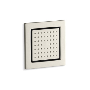 Kohler® 8002-SN WaterTile® Square Body Spray with Soothing Spray, Number of Spray Type: 1, Full Body Spray, 2.5 gpm Max Flow, Wall Mount, Vibrant® Polished Nickel