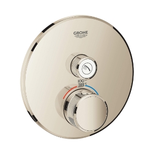 GROHE 29136BE0 SmartControl Thermostatic Trim with Control Module, 7.7 gpm Valve, Polished Nickel