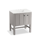 Kohler® 5289-1WT Tresham® Vanity, 34-1/2 in OAH x 30 in OAW x 22 in OAD, Freestanding Mount, Mohair Grey Cabinet