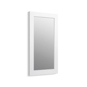 Kohler® 99666-1WA Poplin® Marabou® Framed Mirror, Rectangular Shape, 35-1/2 in L x 20-1/2 in W, Linen White
