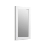 Kohler® 99666-1WA Poplin® Marabou® Framed Mirror, Rectangular Shape, 35-1/2 in L x 20-1/2 in W, Linen White