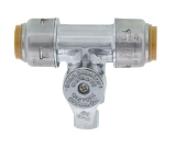 Sharkbite™ UR24983A 1/2" Sharkbite Max™ x 1/2" Sharkbite Max™ x 1/4" Compression Tee Stop (Lead Free)