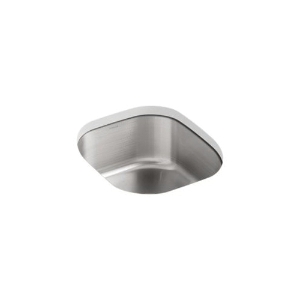 Kohler® 3336-NA Undertone® 15-1/2 in Undermount Single-Bowl Kitchen Sink, Stainless Steel
