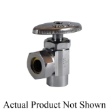 LEGEND 114-213NL S-582NL (R-14) Multi-Turn Straight Supply Stop Valve, 1/2 x 3/8 in Nominal, C x Compression End Style, 110 psi Pressure, Brass Body, Polished Chrome