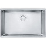 FRANKE CUX11027 Cube Kitchen Sink, Pearl, Rectangular Shape, 27 in L x 16-1/8 in W x 9 in D Bowl, 28-1/2 in L x 17-3/4 in W, Undermount, 18 ga Stainless Steel