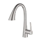 GROHE 30368DC2 30368_2 Ladylux® Pull-Down Bar Faucet, 1.75 gpm Flow Rate, Supersteel, 1 Handle, 1 Faucet Hole, Residential