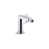 Kohler® 73176-4-CP Composed® Bidet Faucet, 1.5 gpm Flow Rate, 4-1/4 in H Spout, Polished Chrome, 1 Handle, Pop-Up Drain